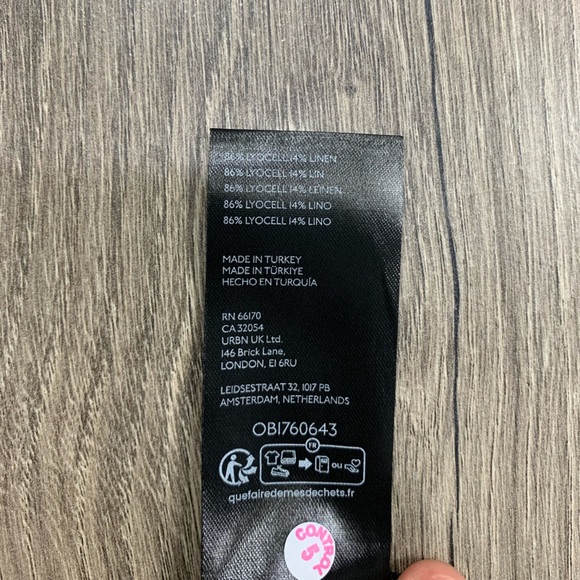 By Anthropologie Slim Linen Midi Dress Sz‎ 4 NWT - Picture 10 of 10